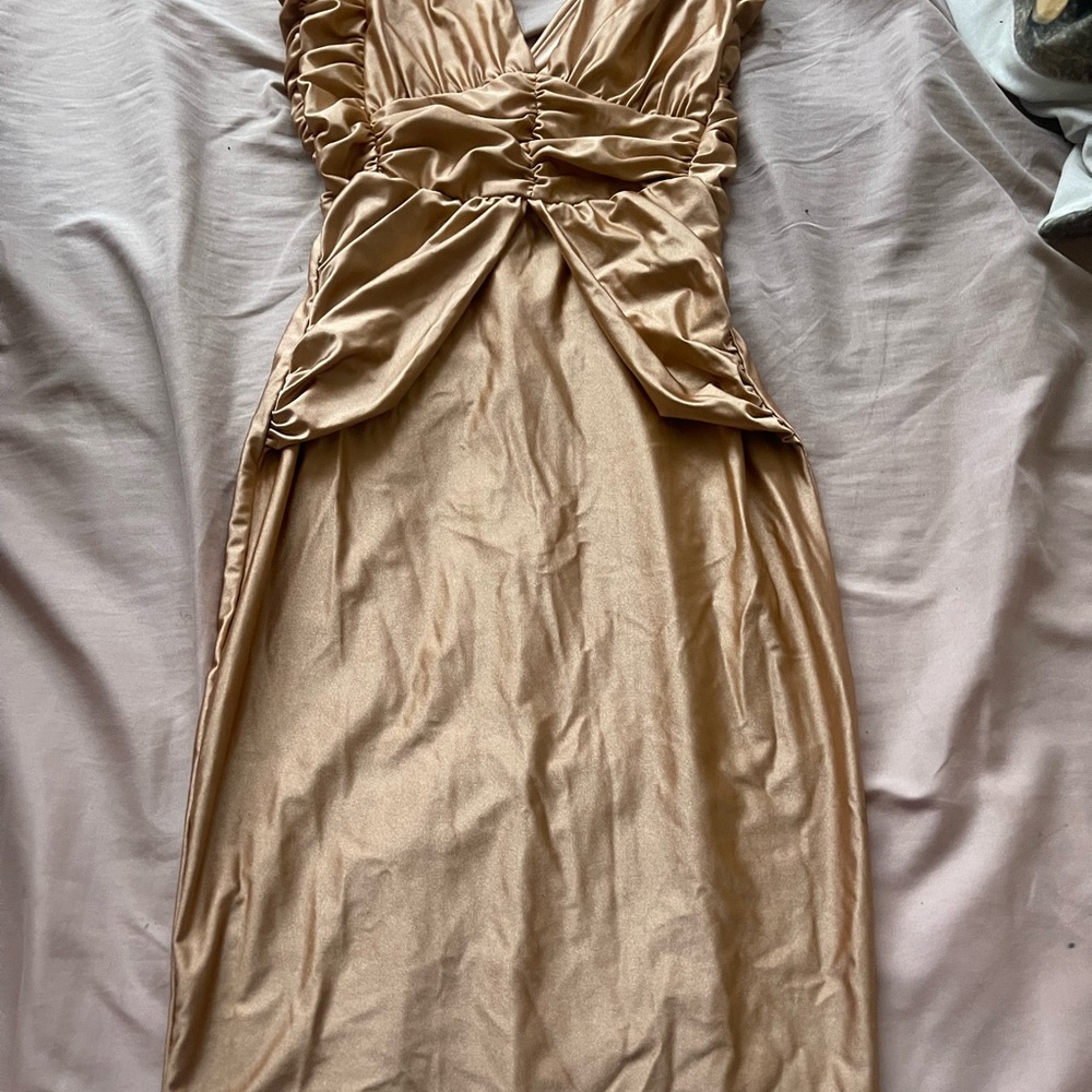 Elegant Rosegold Evening Dress